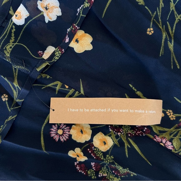 Reformation Womens Winslow Mademoiselle Wrap Maxi Dress Sz XS Navy Blue Floral - Picture 6 of 9